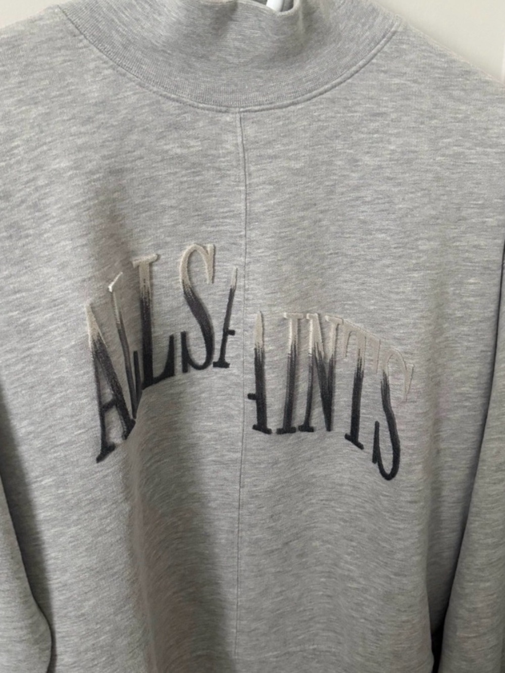 All Saints Light Grey Knit Sweater